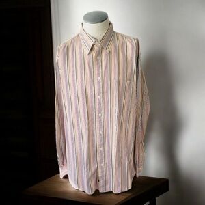 BURBERRY LONDON MENS CLASSIC STRIPED SHIRT SIZE XL